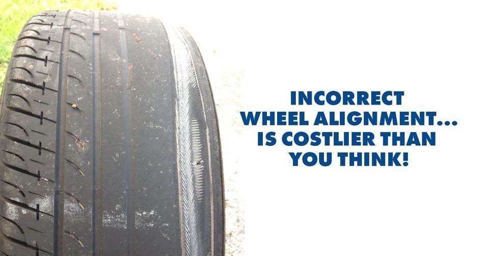Tyrefair - Incorrect wheel alignment wears tyres unevenly...