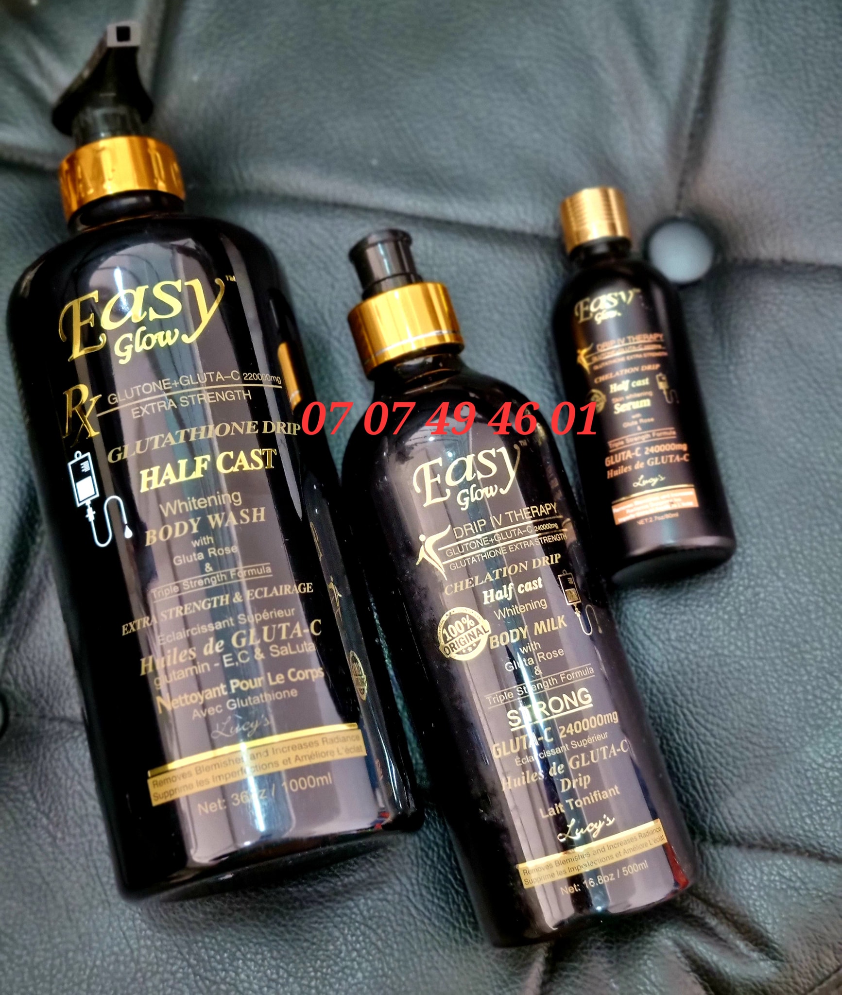 Soin Easy Glow Ultra Éclaircissant Anti-Imperfections - Collagène, Vitamine C, Glutathion - Neuf
