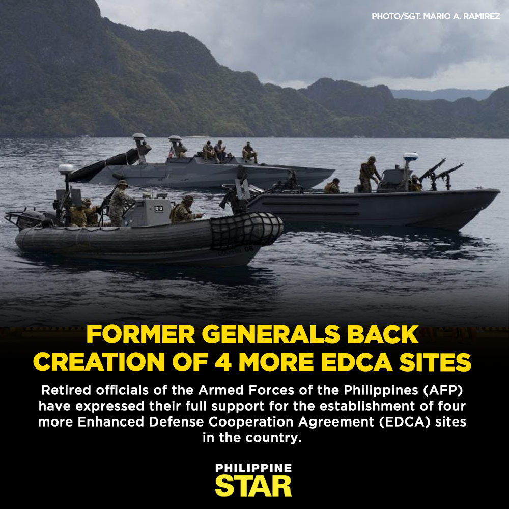 Philippine Star - Retired AFP officials said they support...