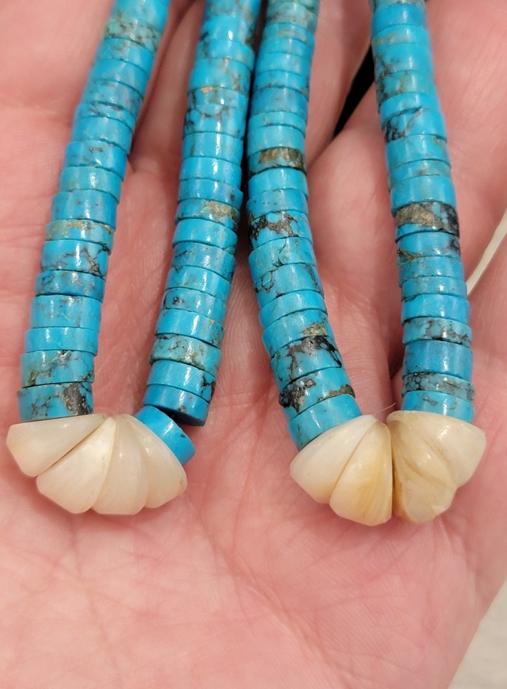 A gorgeous one-of-kind necklace with stunning Kingman Turquoise