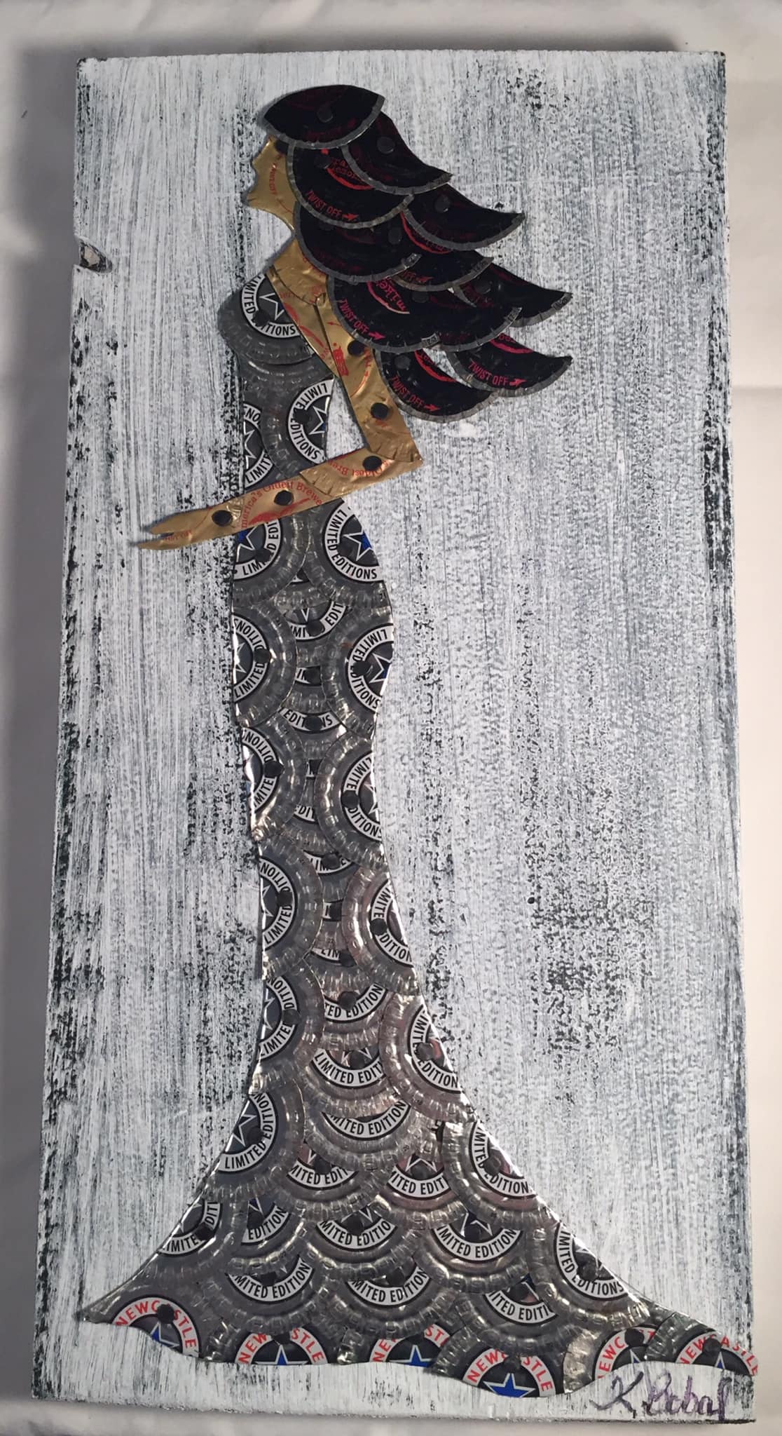 Bottle Cap Art by Kristie
