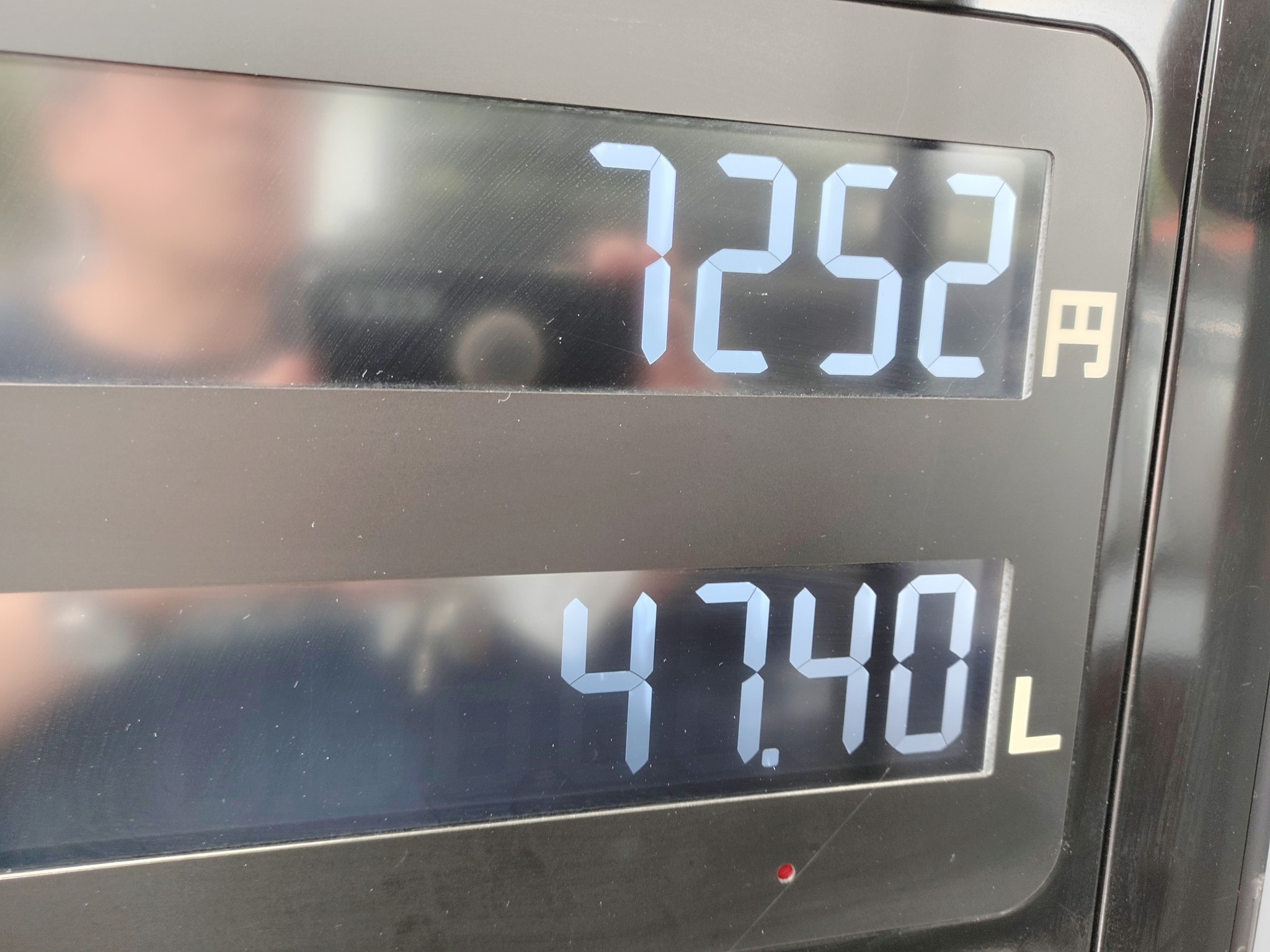 タンク交換前のテスト走行です。メーター上、ガソリンが無くなってから 