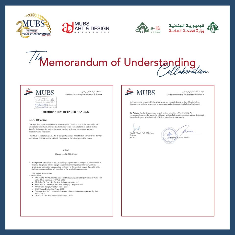 MUBS - Modern University for Business & Science - Memorandum of ...