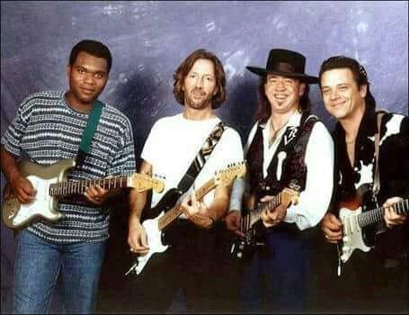 Robert Cray, Eric Clapton, Stevie Ray Vaughan and Jimmie Vaughan