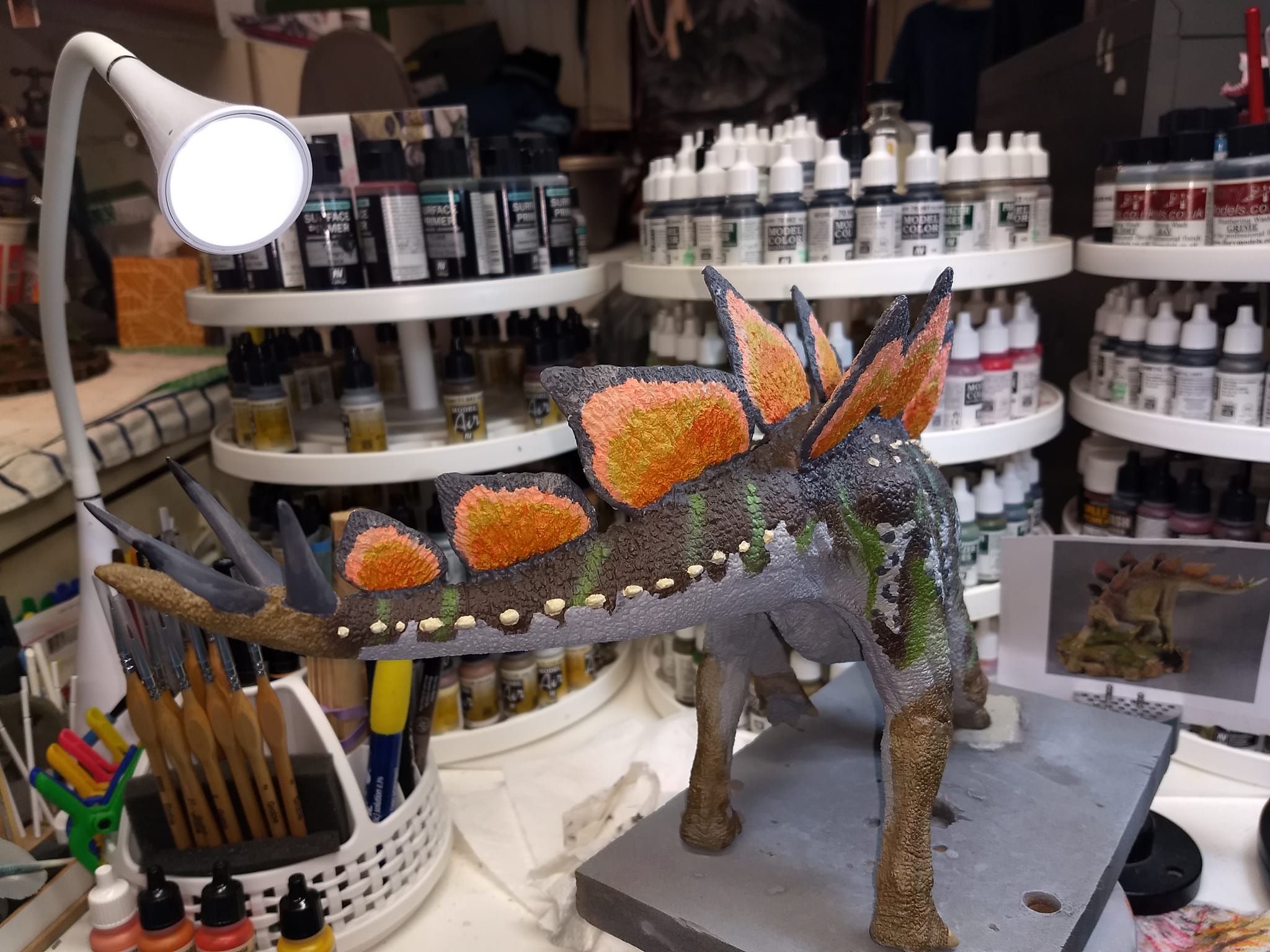 Shane Foulkes' Stegosaurus detailing