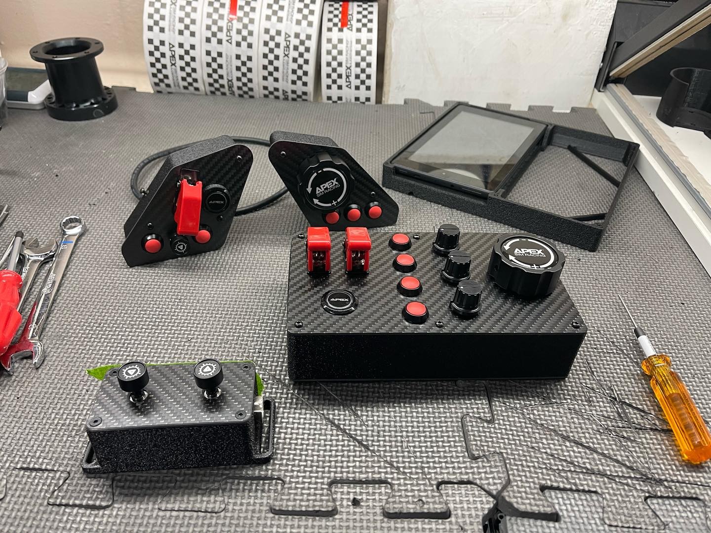 Apex Sim Racing - Button boxes everywhere #simracing...