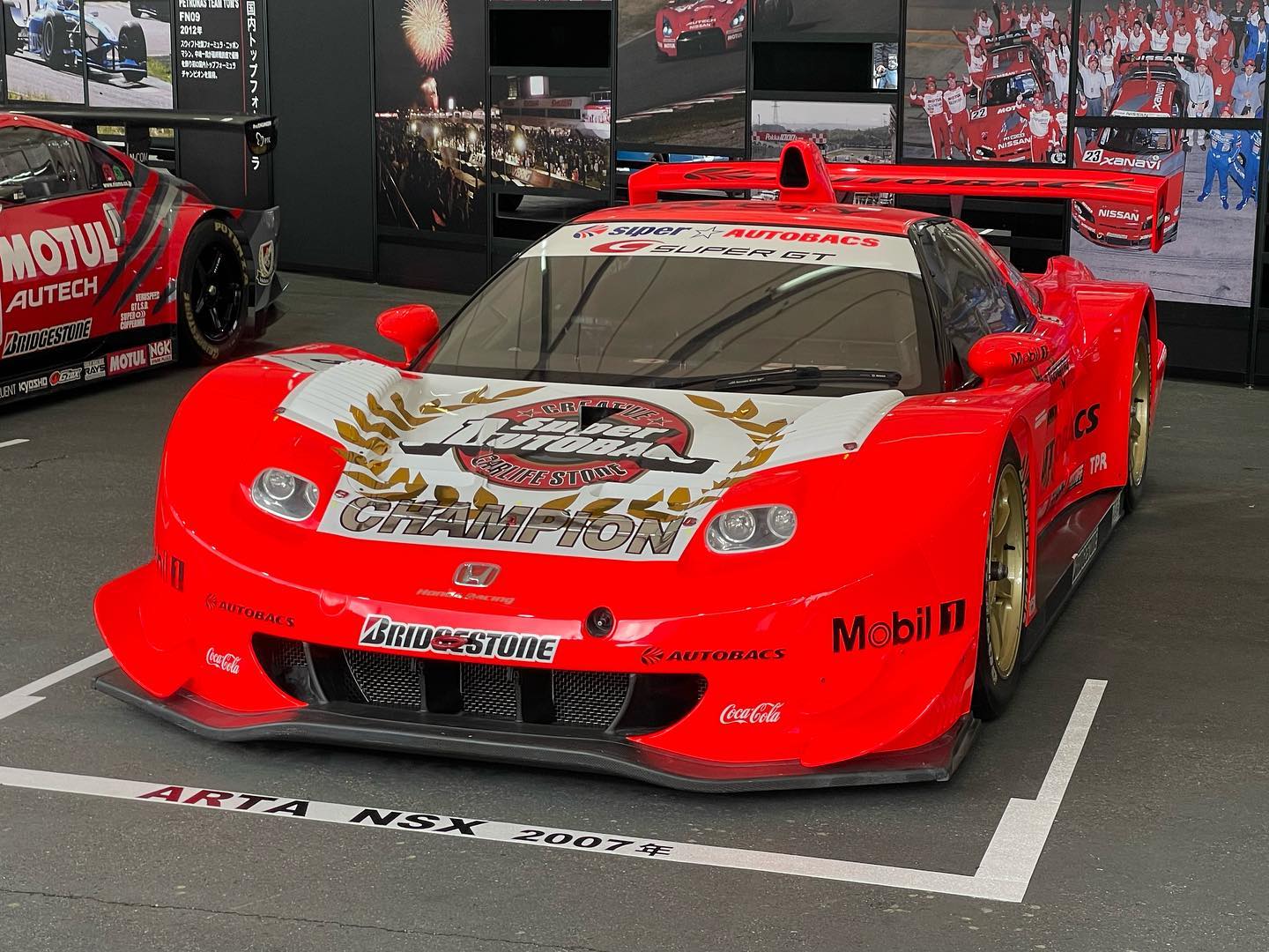 One of the highlights of the Super GT booth at the Osaka Auto