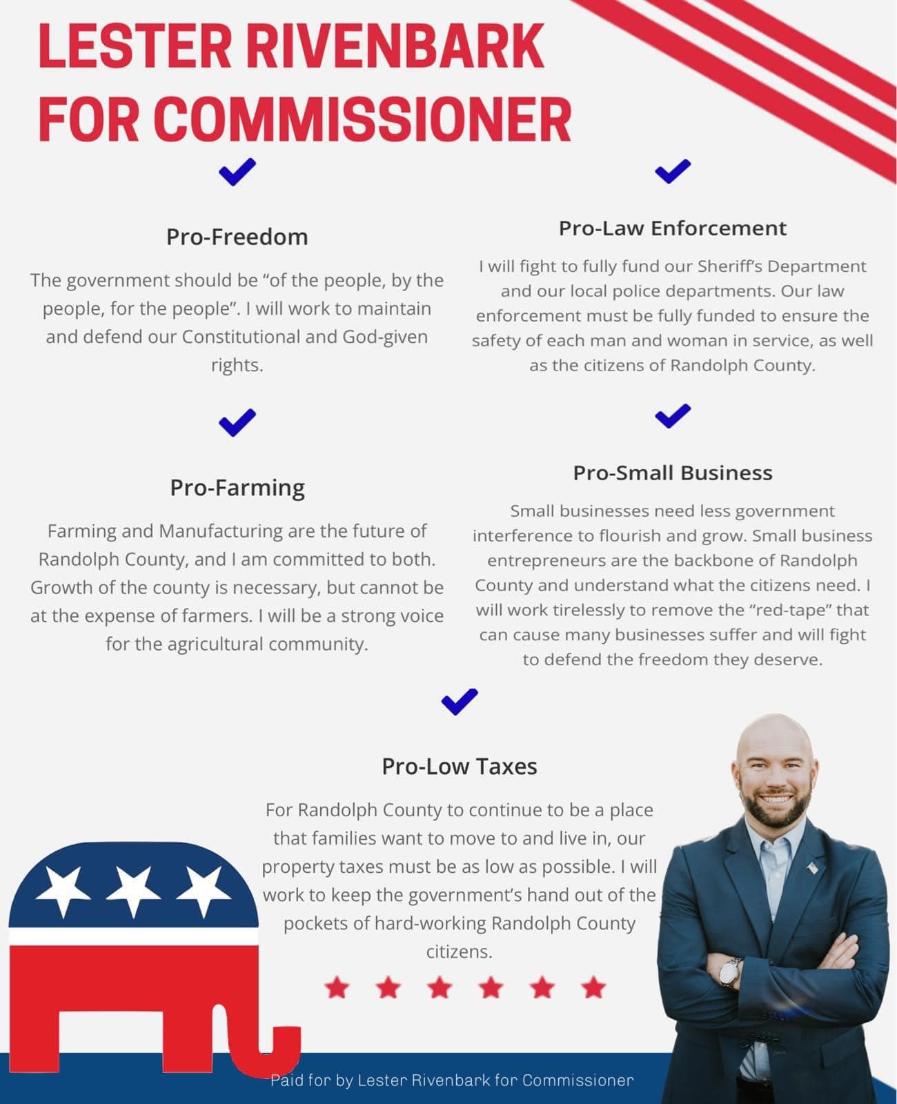 Here... - Lester Rivenbark for Randolph County Commissioner