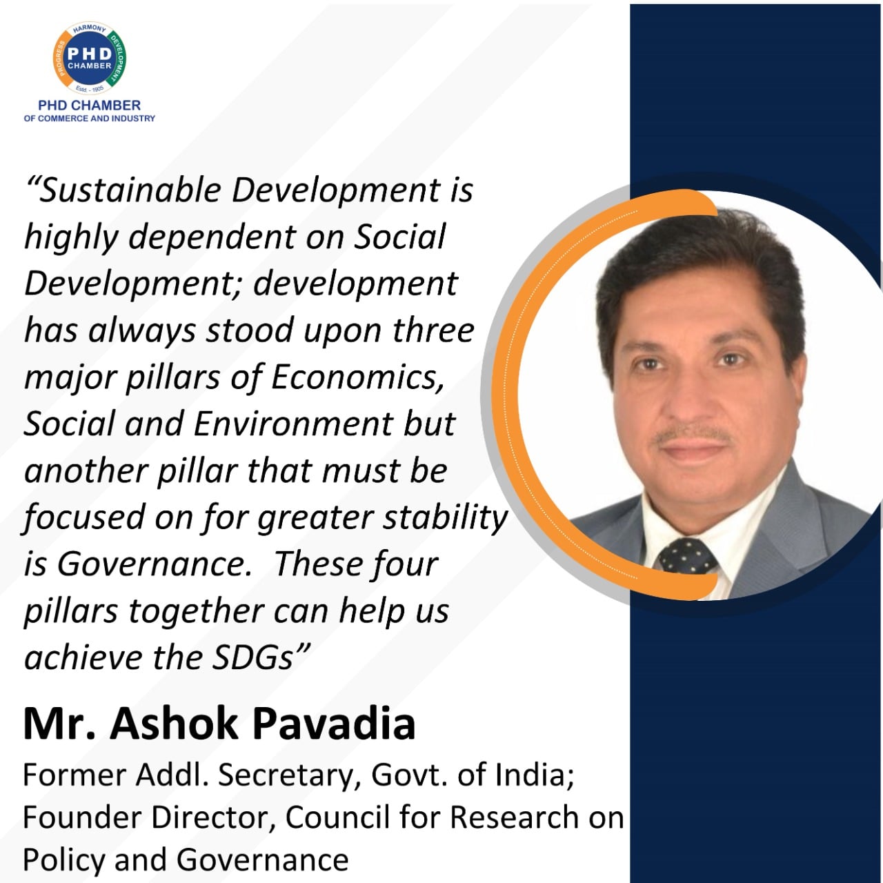 PHD - Mr. Ashok Pavadia, Former Addl. Secretary, Govt. of India ...