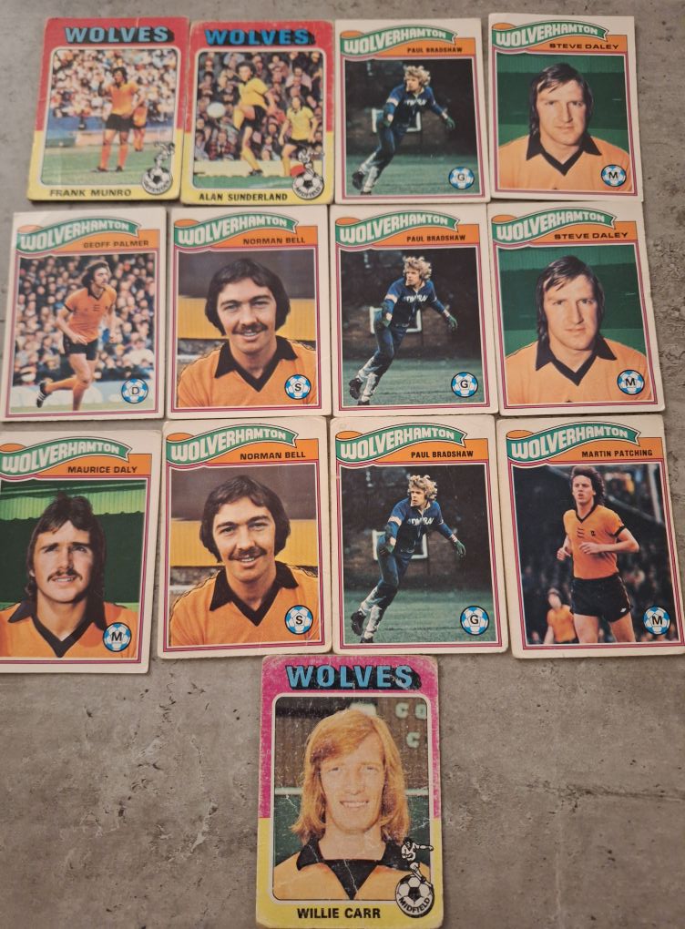 13 stk Gamle wolves kort fra 1970 tallet selges | Facebook