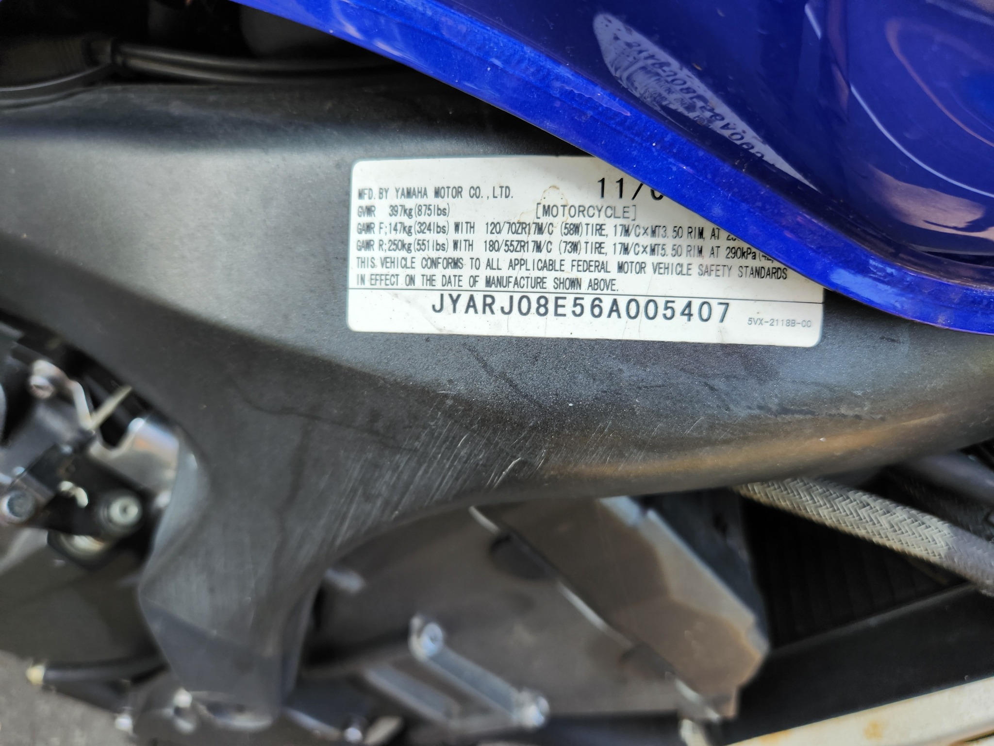 Yamaha sport bike in north Seattle