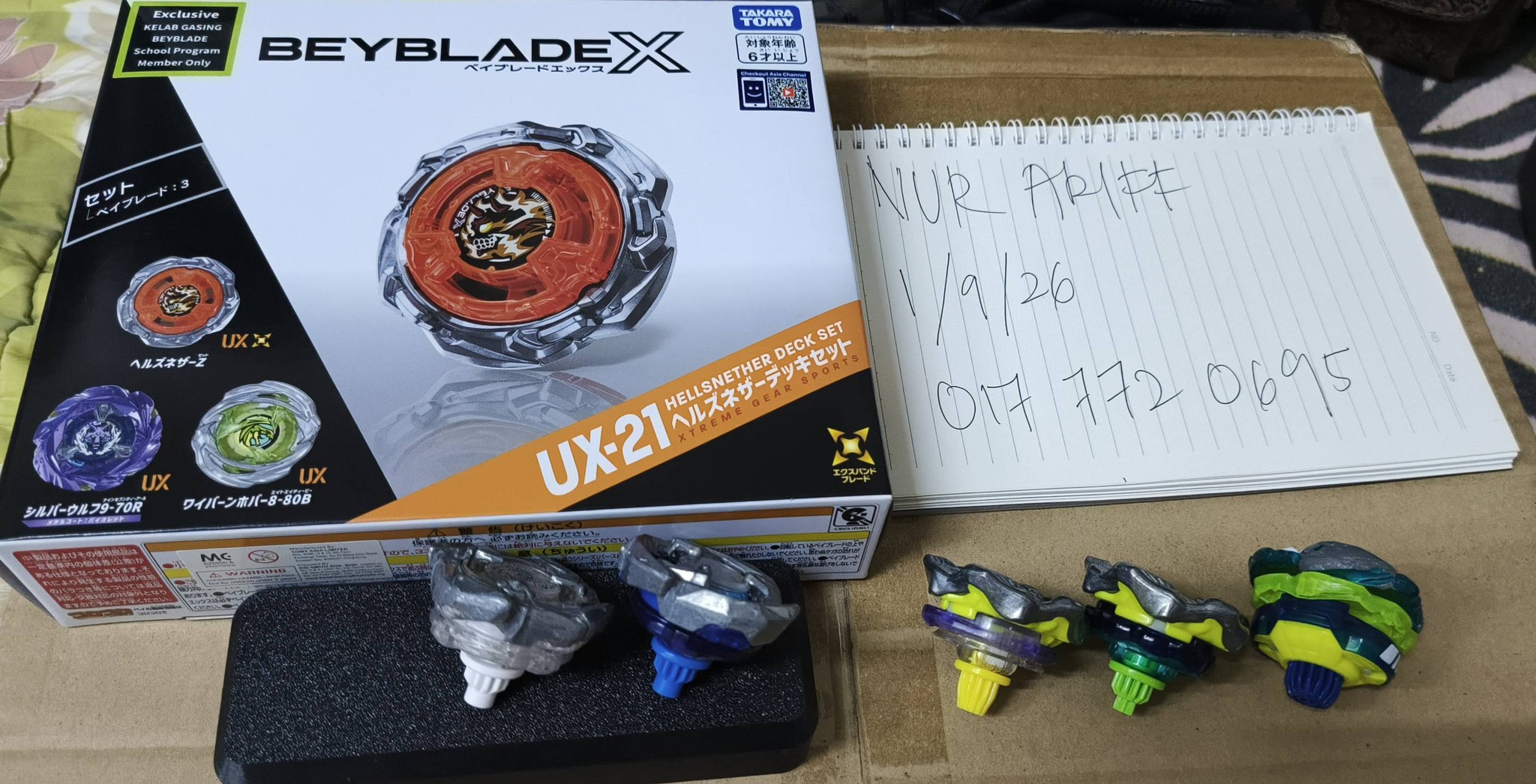 Beyblade X UX-21 and used Beyblades for sale in KL