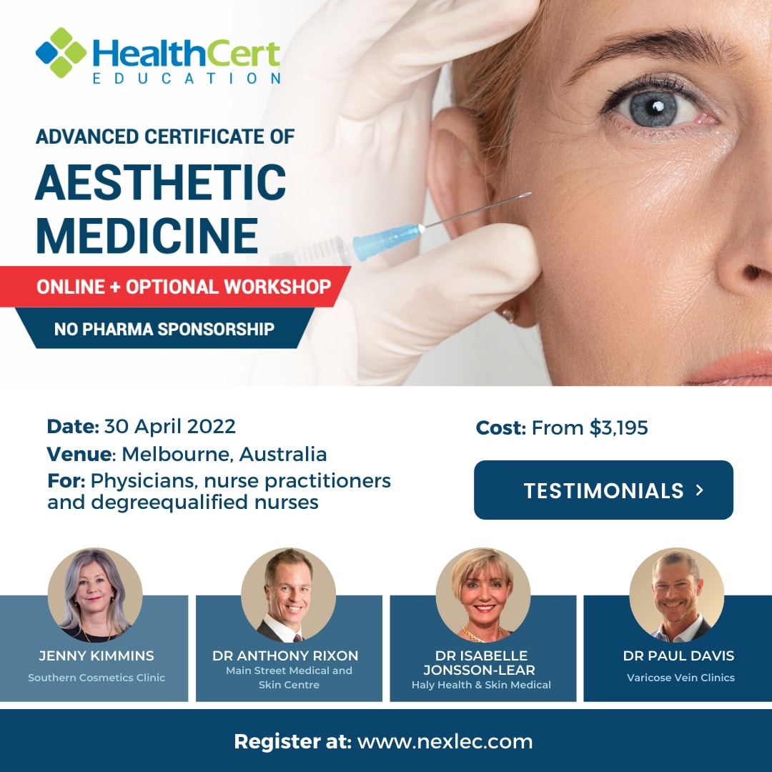 Nexlec - The Advanced Certificate of Aesthetic Medicine is...