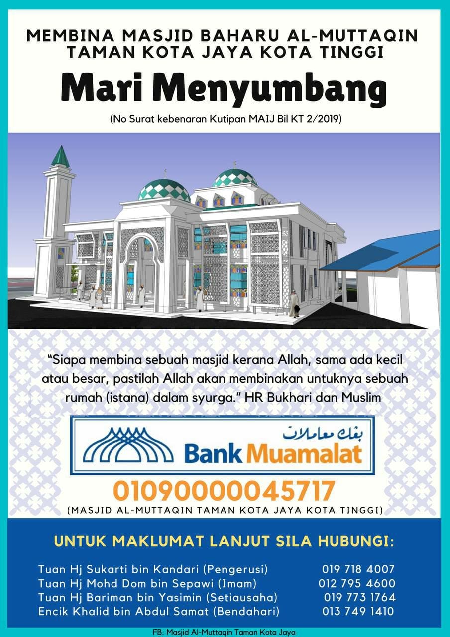 Masjid Al Muttaqin Taman Kota Jaya Home Facebook