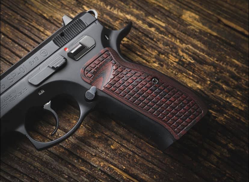 CZ 75 Palm Swell Checkered - LOK Grips