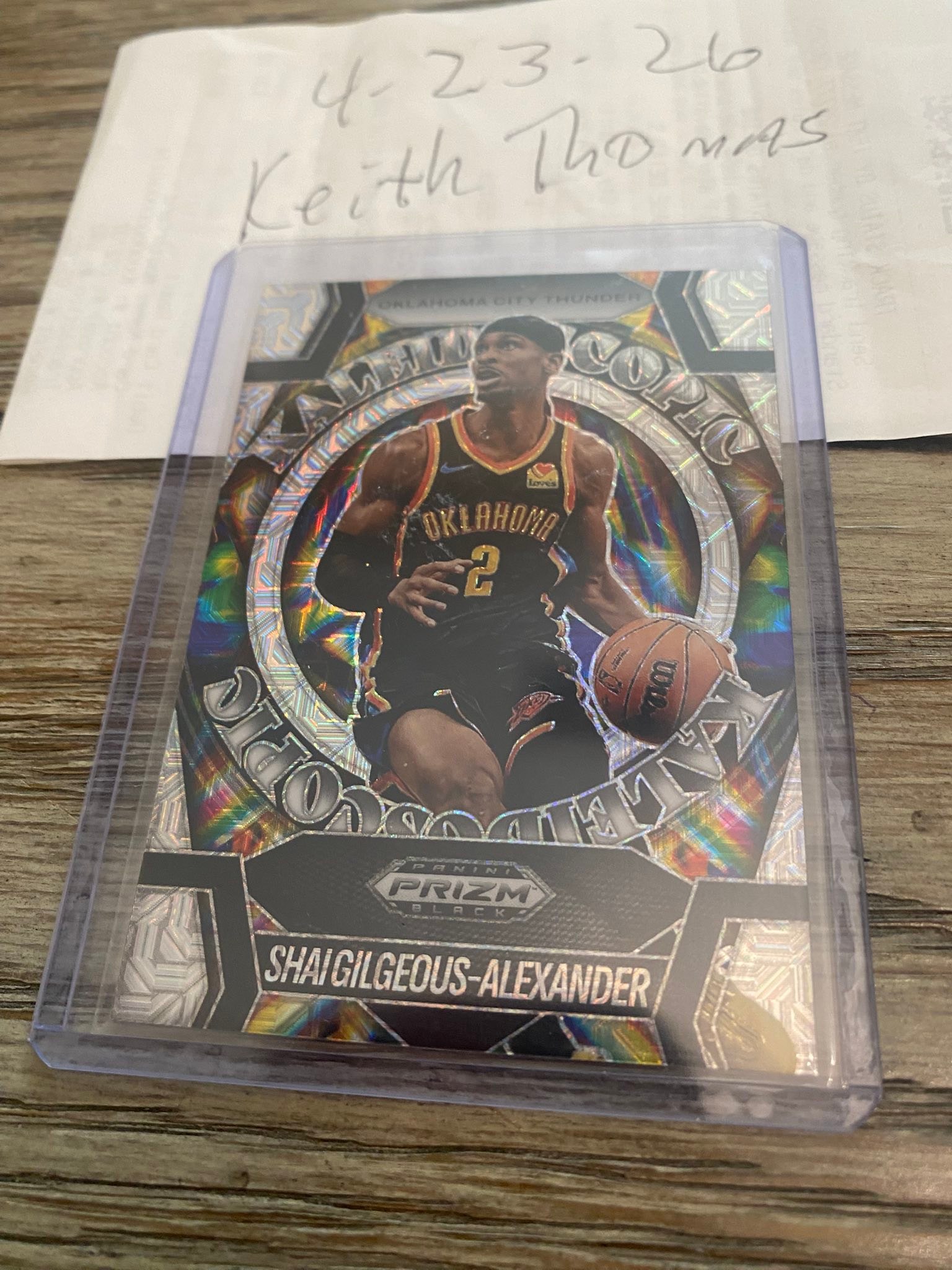 Shai Gilgeous-Alexander Prizm card for sale