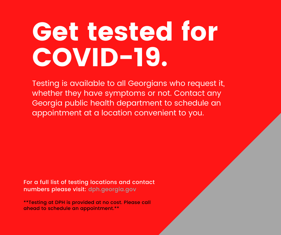 COVID-19 testing is... - Georgia Department of Public Health