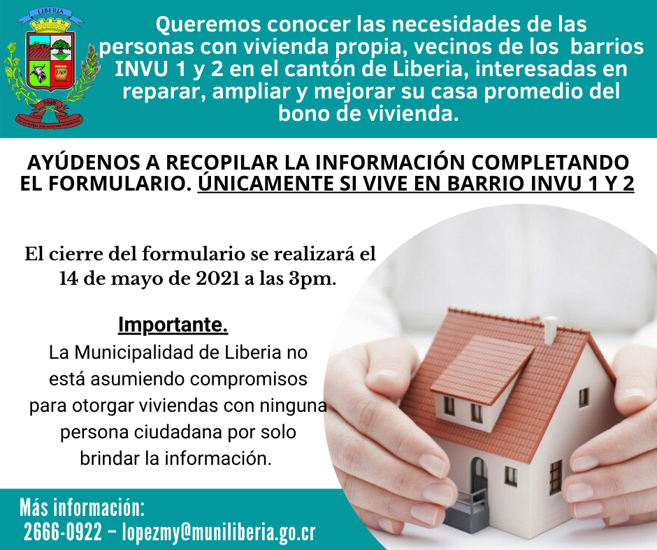 Municipalidad de Liberia - Gobierno Local - 📣Queremos conocer las ...