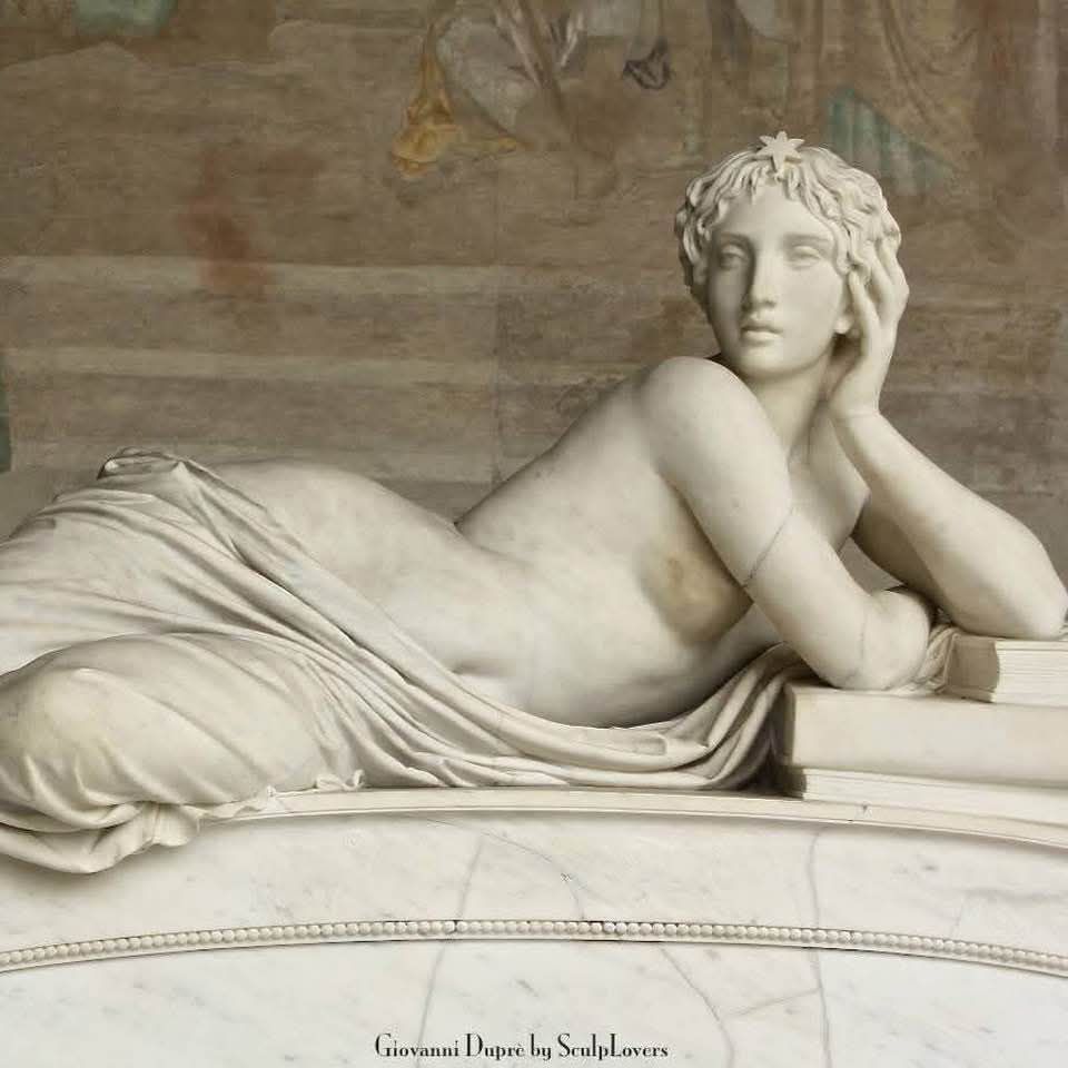 Sculpture ( marble ) by Giovanni Dupré ( 1817 - 1882 ) 