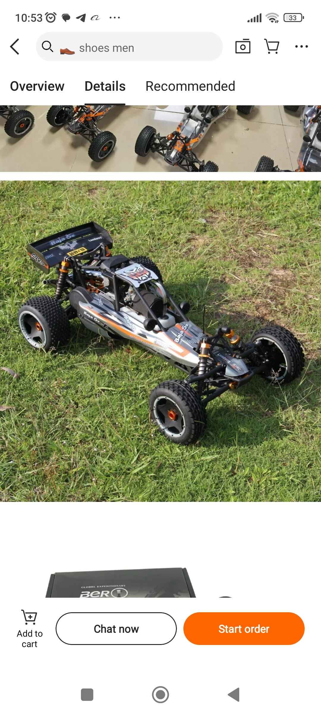 Carro a control remoto a gasolina motor dos tiempos RC buggy 30.5 cc control de largo alcance