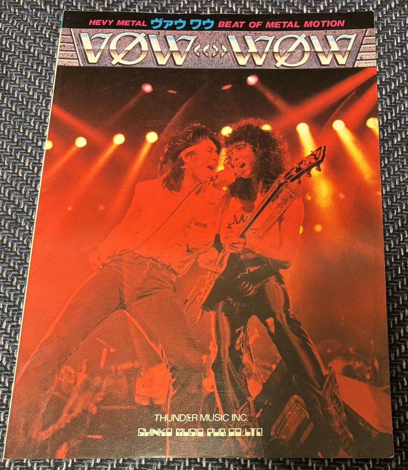 VOW WOWの1984年の1stアルバム『BEAT OF METAL MOTION』のバンドスコア