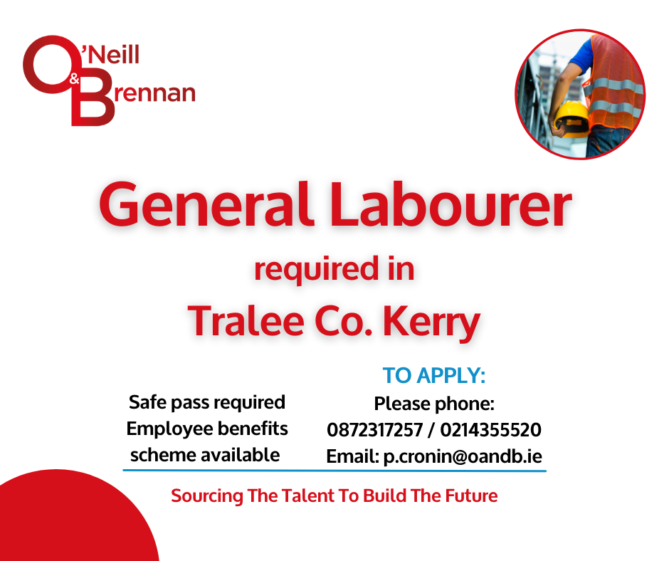 General Operative required for... - O'Neill & Brennan Ireland | Facebook