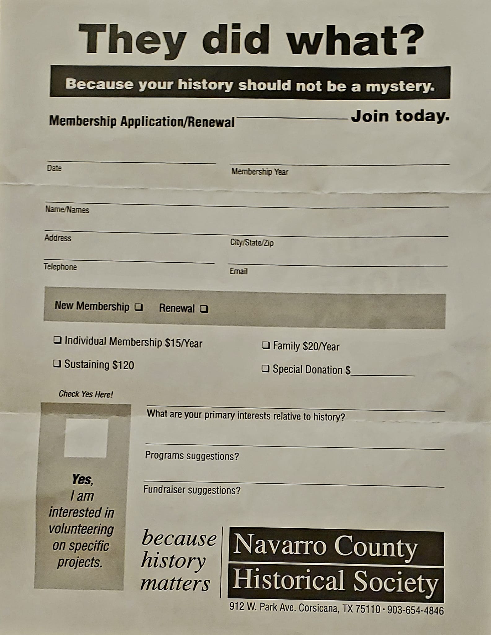 Navarro - Wanna help preserve our local history for generations to come ...