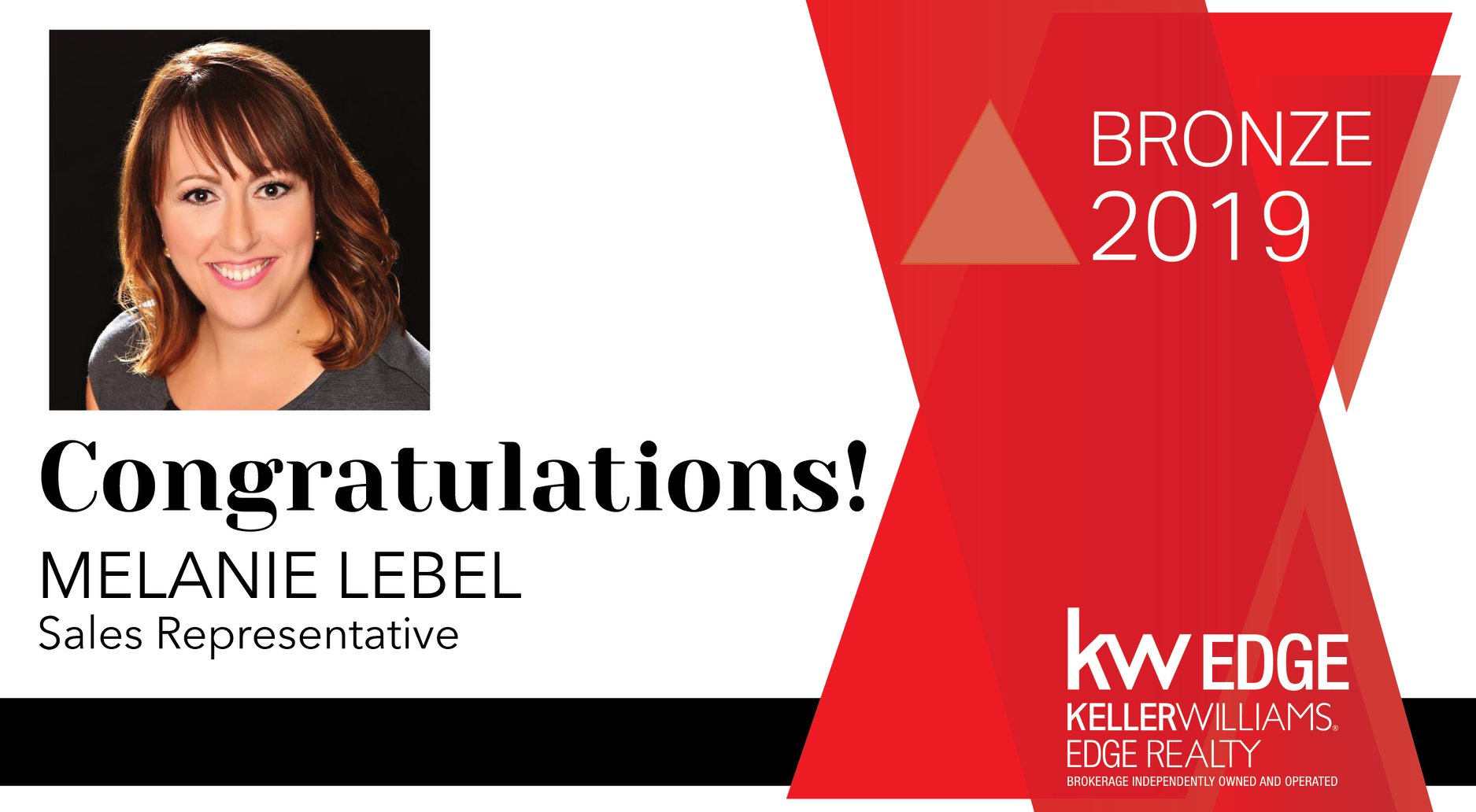 Congratulations... - Keller Williams Edge Realty, Brokerage