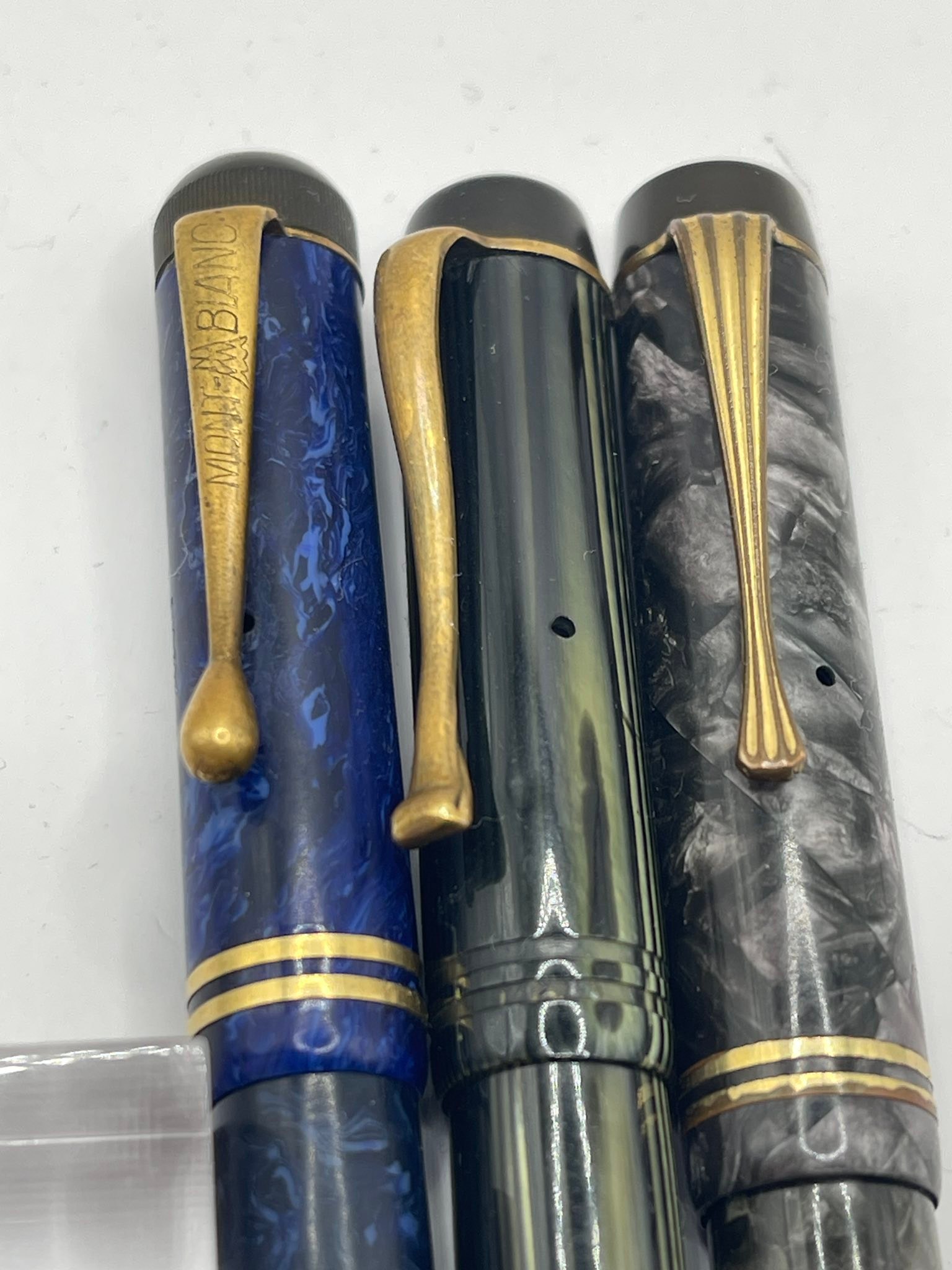 Montblanc Elixir Azure ink in Sailor 1911L 21k demonstrator