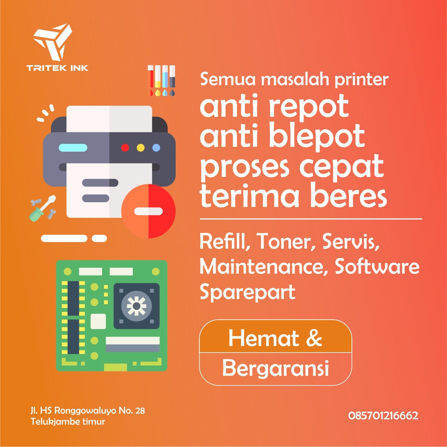 Tritek Ink - Isi Ulang/Servis Printer | Karawang