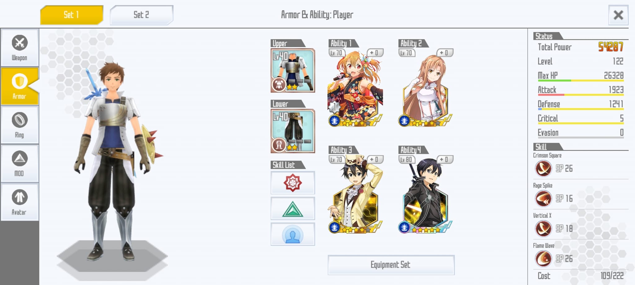 How to increase damage as a level 120 player in Sword Art Online?