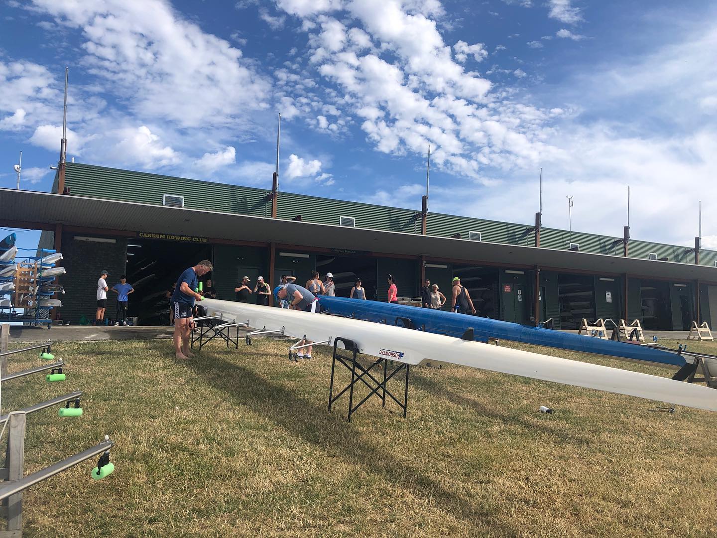 Christmas row at CRC! Today we mixed... - Carrum Rowing Club