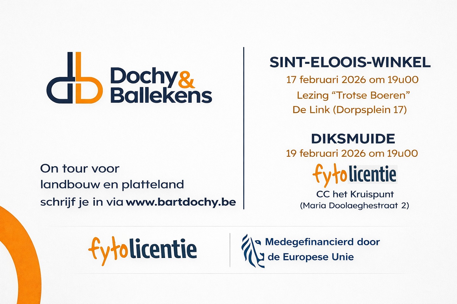 Dochy & Ballekens - Sint-Eloois-Winkel - Lezing 