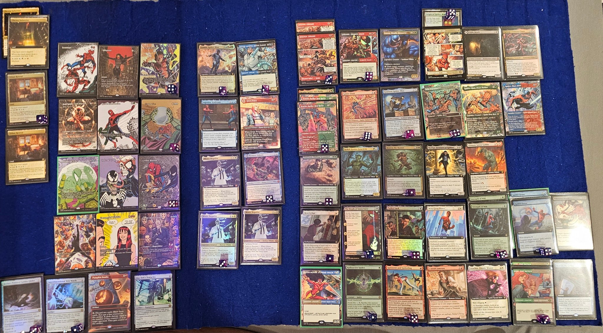 cosmic spider man mtg commander deck EDH Deck Spider-Man 100 Magic Cards Custom Deck Marvel's Spider-Man deck Spiders 5 Color Command the battlefield with this custom 100 Cosmic Spider Man - Bracket