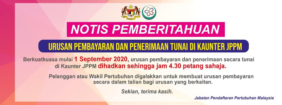 Notis Jabatan Pendaftaran Pertubuhan Malaysia Jppm Facebook
