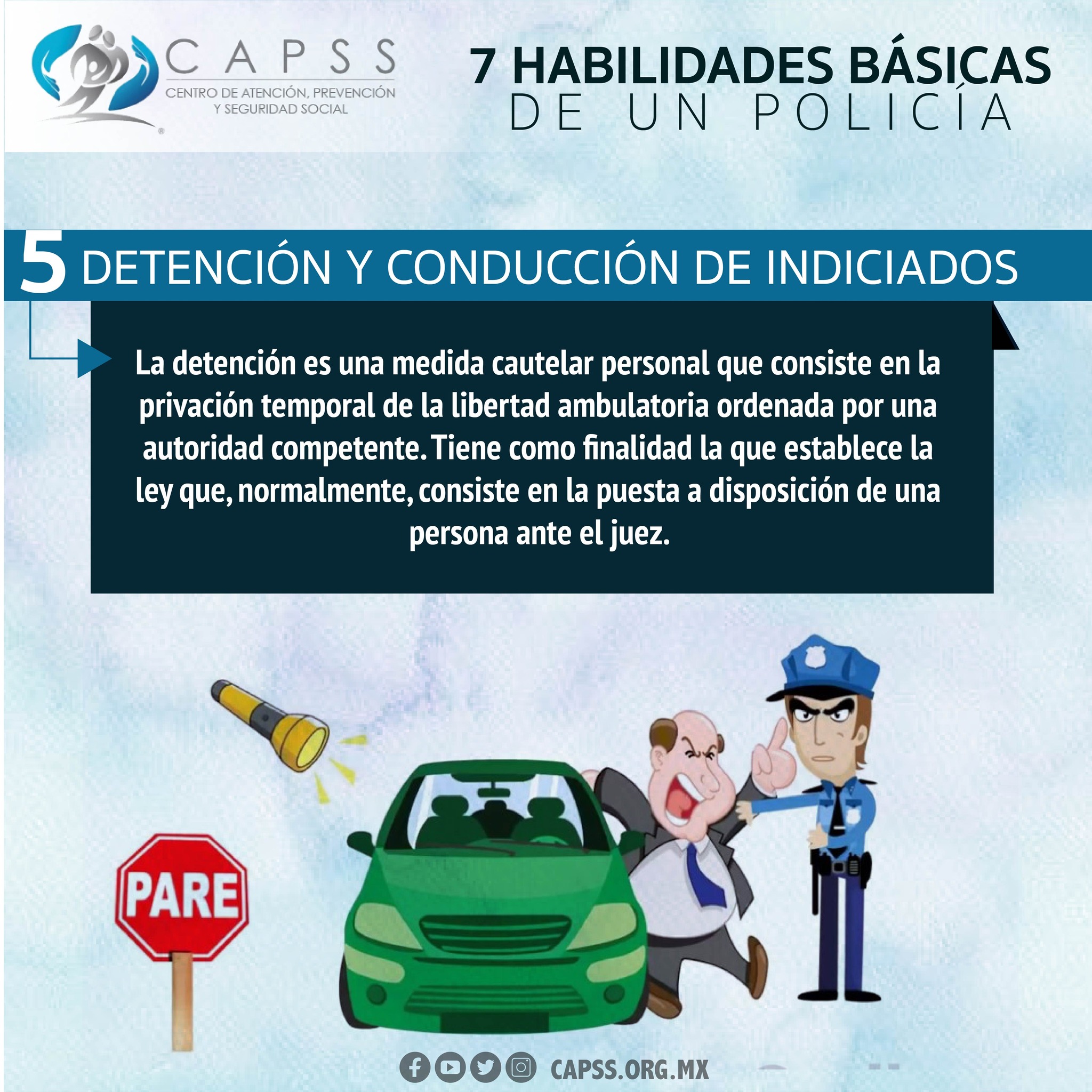 Siete habilidades básicas que debe de tener un policía #capss ...