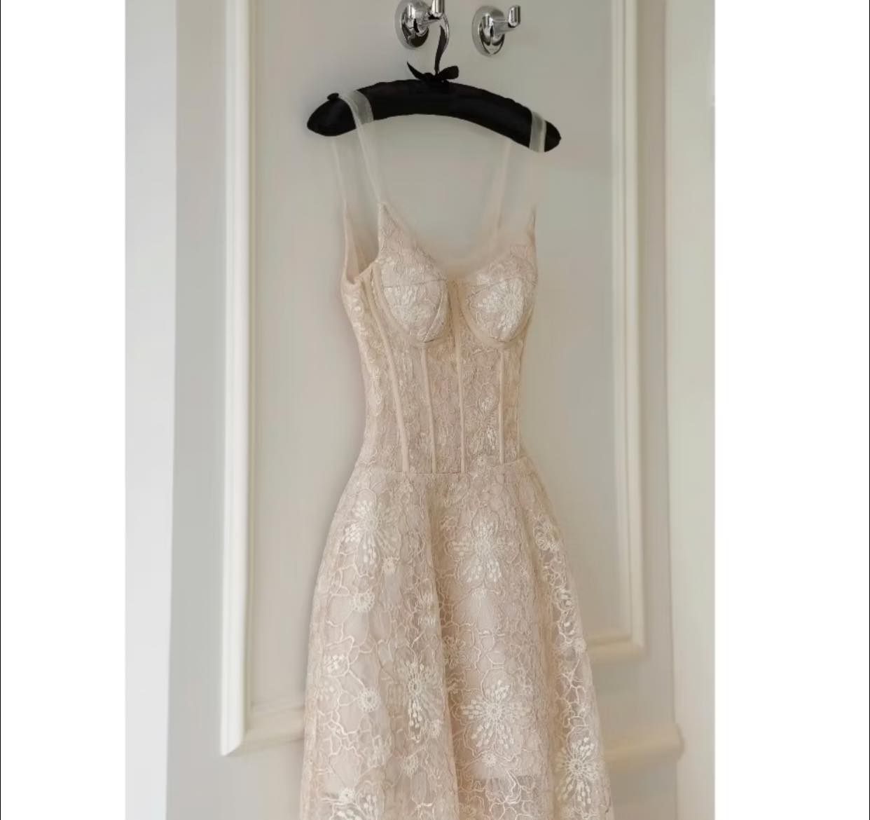 nude graduation dress lf: (white, off white, beige, nude) Bed Size_Queen