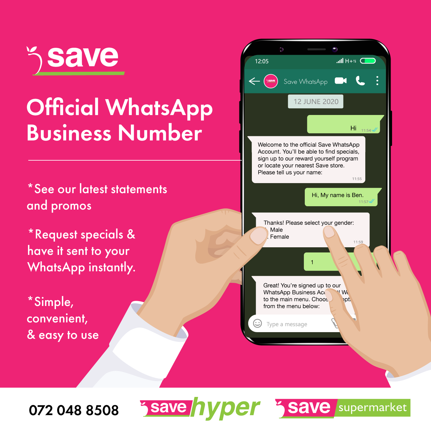 Save Hyper - 🆕 Our official Save WhatsApp Business account... | Facebook