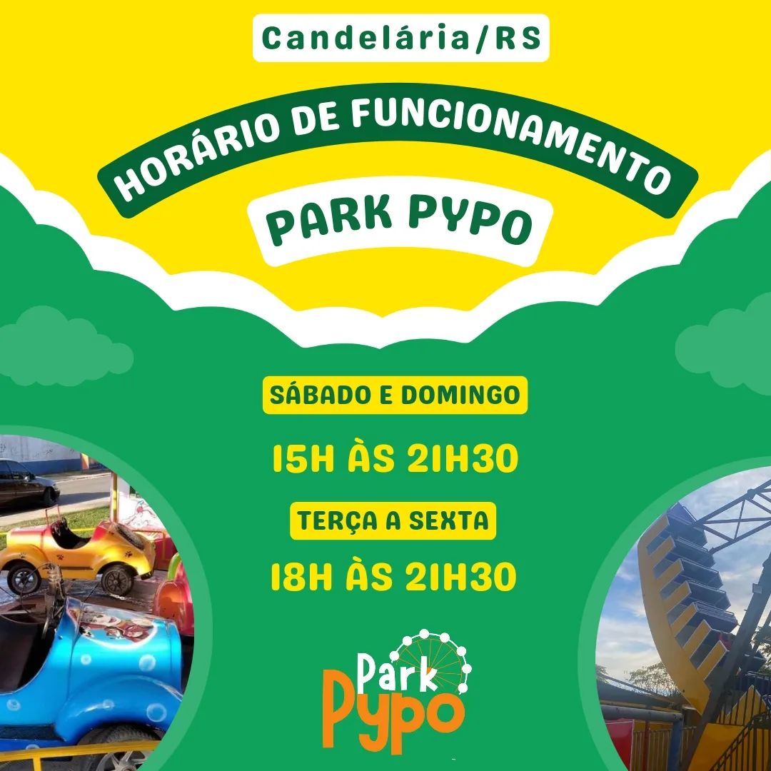 PARK PYPO - 🎪⏰ Horário de Funcionamento ⏰🎪 A diversão... | Facebook