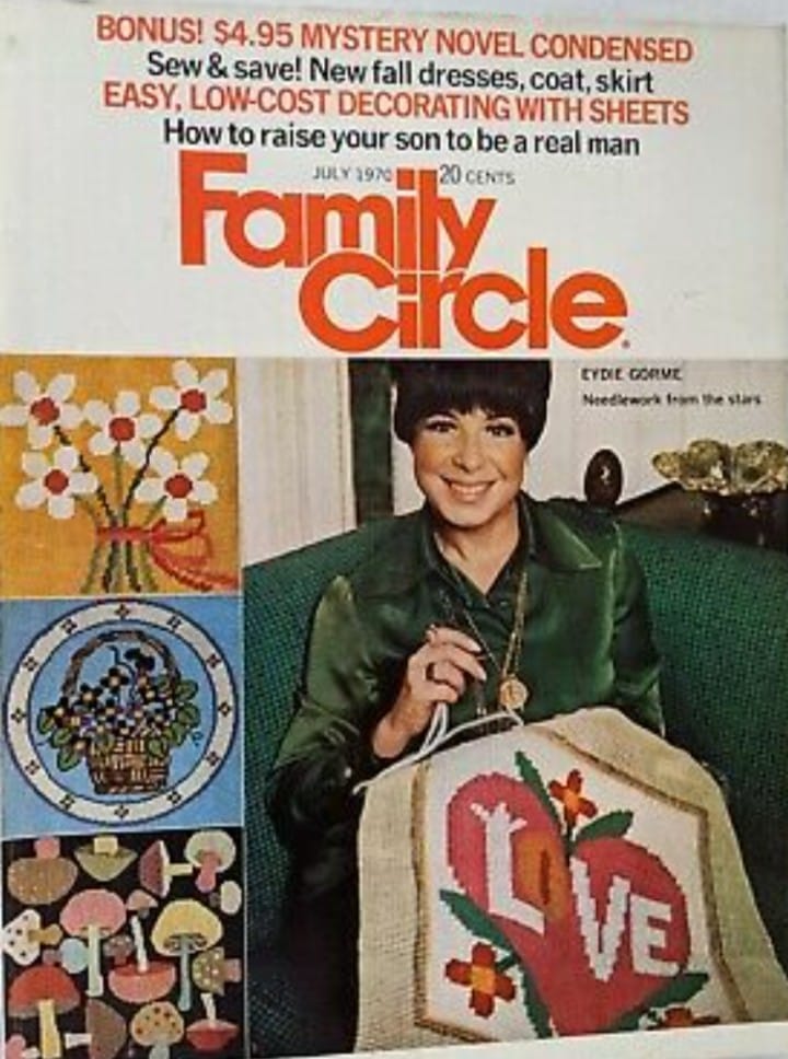 1967. Lots of bright colors and fun shapes! Family Circle Magazine
