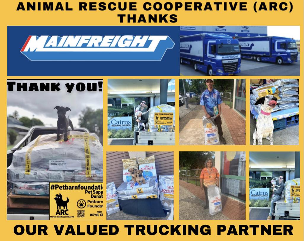 📣🚚 Big shoutout to Mainfreight... - Animal Rescue Cooperative