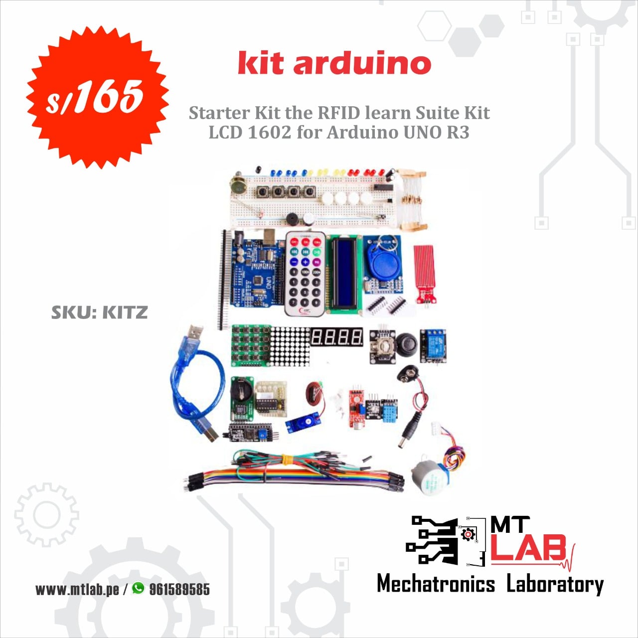 MTLab - KIT DE INICIO ARDUINO UNO. ️ Todos los productos...