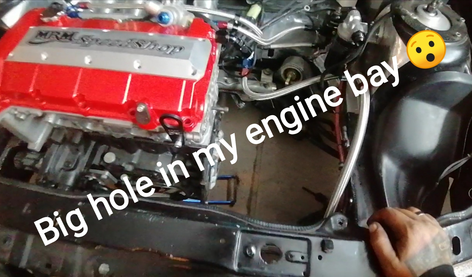 MRM SpeedShop - Big hole in my engine bay!!! That clutch...