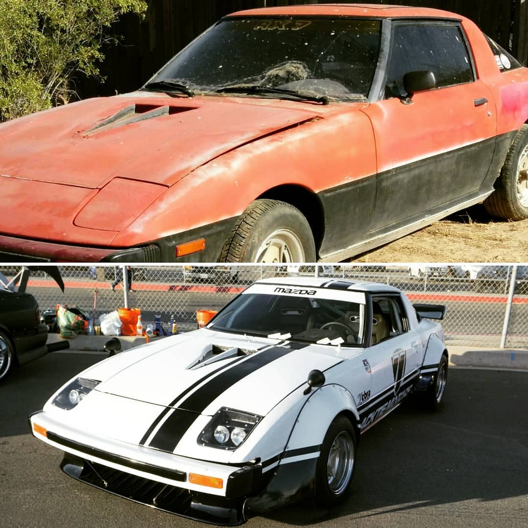 Jim's Rx-7s - Another before and after! Nothing like a...