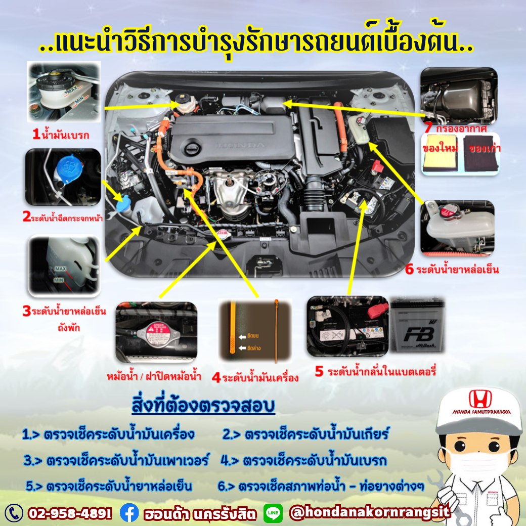 ..แนะนำวิธีการบำรุง... - ฮอนด้า นครรังสิต Honda Nakhon Rangsit | Facebook