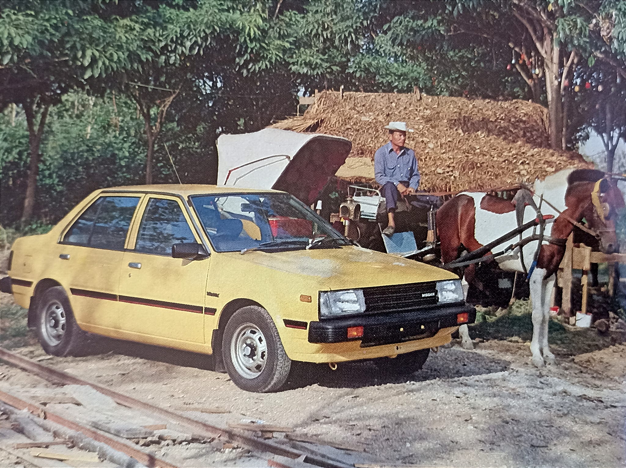 Nissan & Toyota photo shoot from 1983 😍