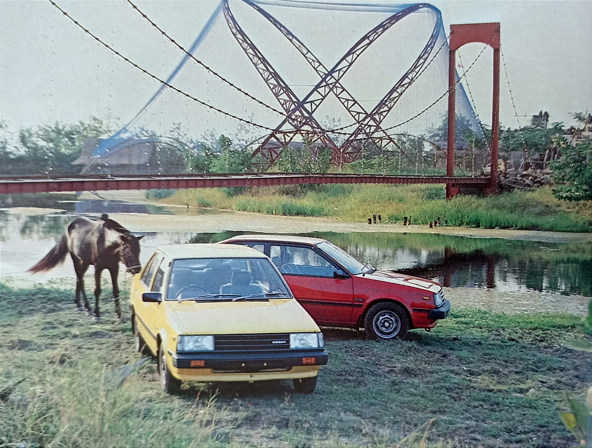 Nissan & Toyota photo shoot from 1983 😍
