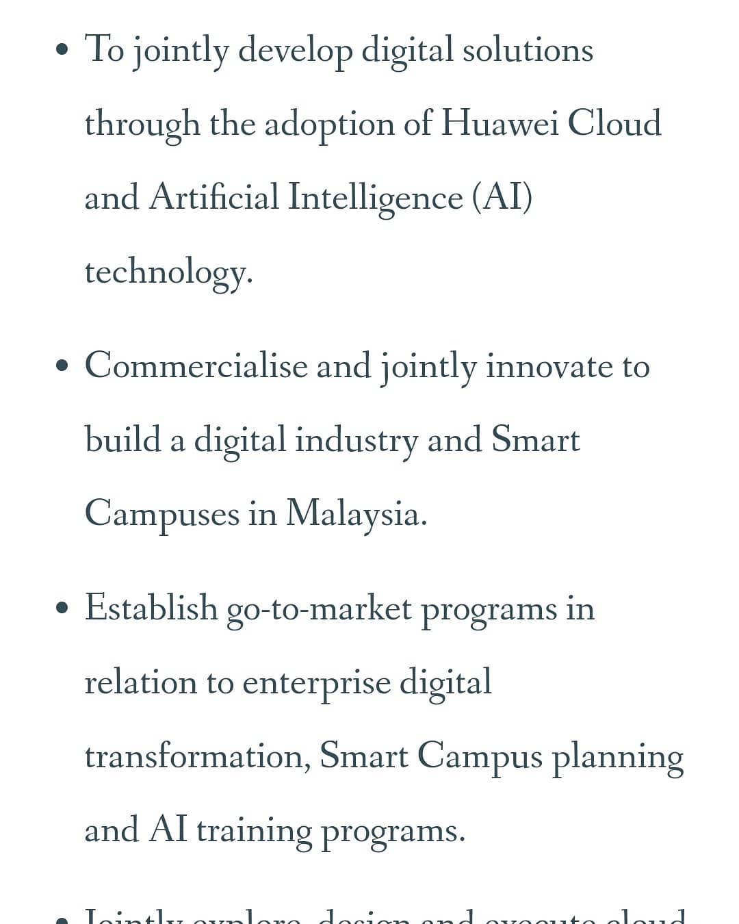 Huawei Malaysia signs MoU with Serba Dinamik, UNIMY's parent company ...