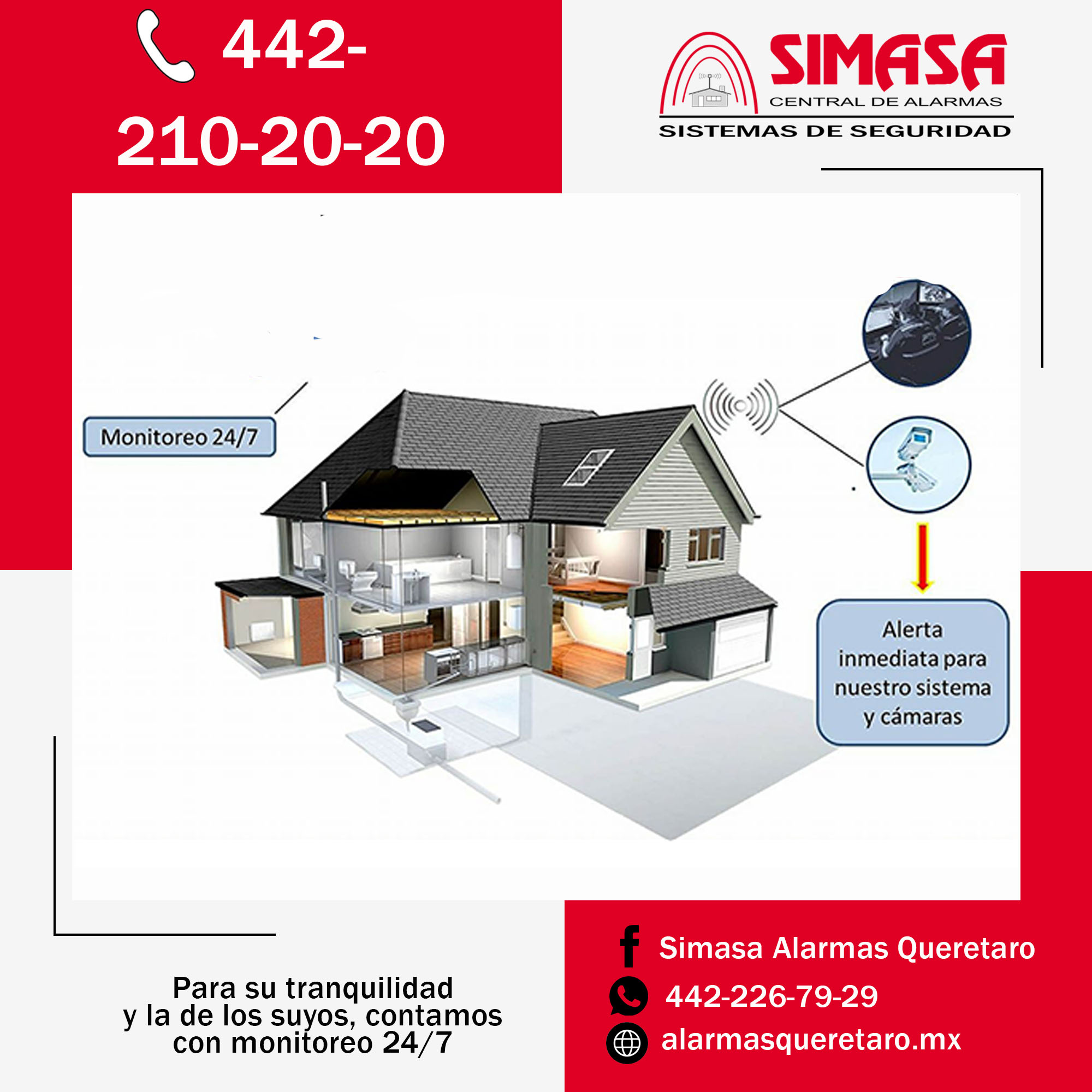 Hogar y Oficinas seguras, el... - Simasa Alarmas Queretaro