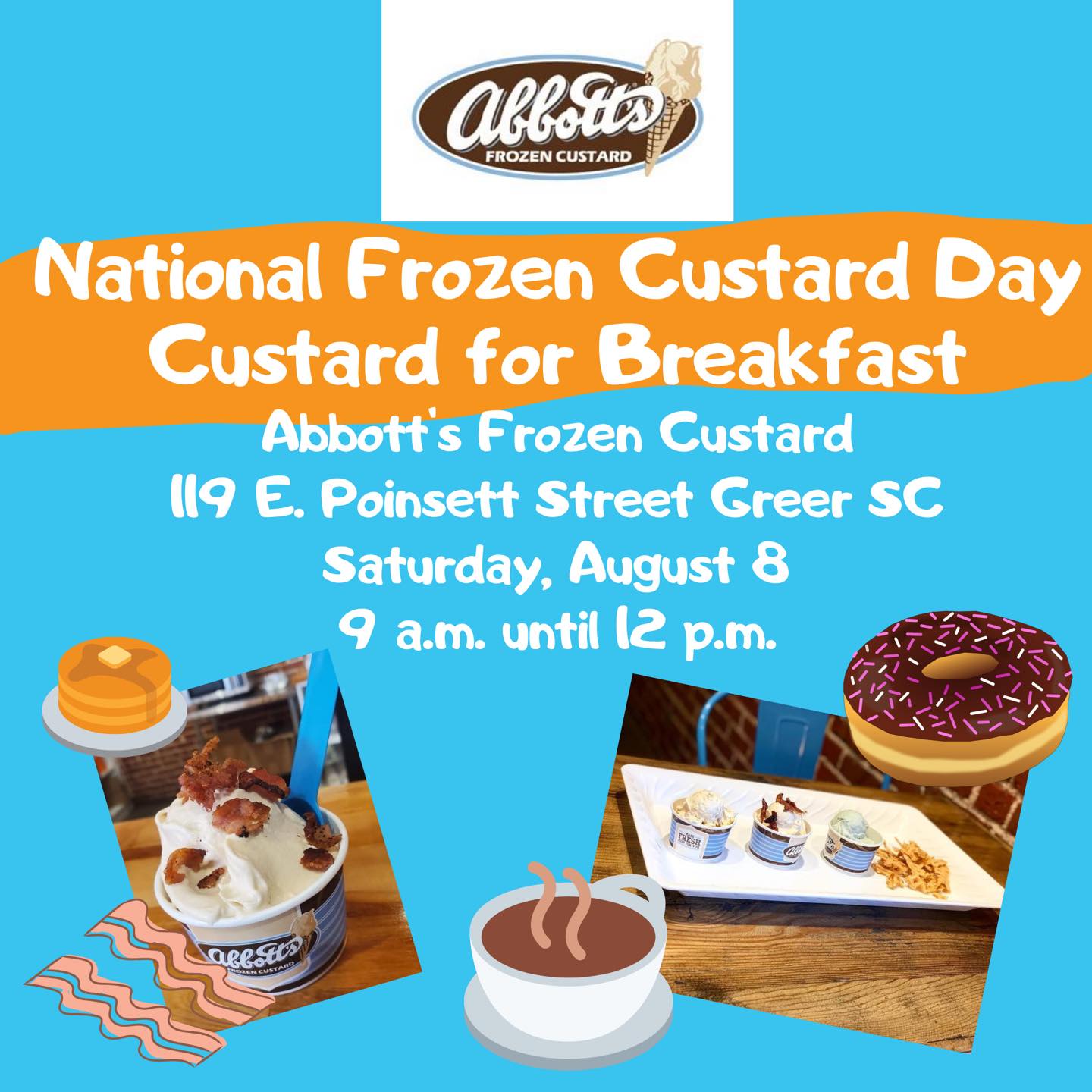 FREE Custard Coozie with purchase of any 2 Medium or Large